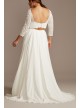 Chiffon Plus Size Wedding Separates Circle Skirt DB Studio 9DS150827