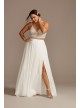 Chiffon Plus Size Wedding Separates Circle Skirt DB Studio 9DS150827