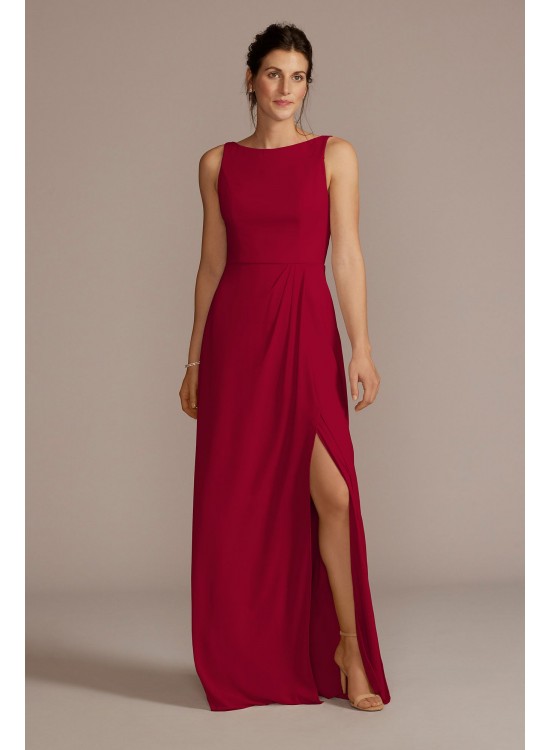 Chiffon Sleeveless Tie-Back Bridesmaid Dress David&#039;s Bridal F20555