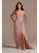 Chiffon Tank Scoop Neck Bridesmaid Dress David&#039;s Bridal F20535