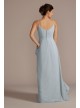 Chiffon V-Neck Cascade Skirt Bridesmaid Dress David&#039;s Bridal F20540