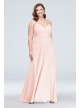 Chiffon V-Neck Spaghetti Strap Bridesmaid Dress  F19935