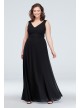 Chiffon V-Neck Tank Bridesmaid Dress  F19938