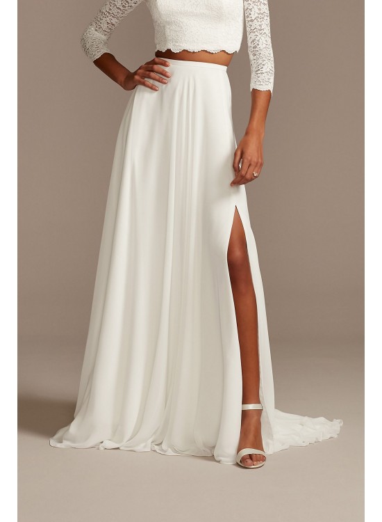 Chiffon Wedding Separates Circle Skirt with Slit DB Studio DS150827