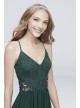 Chiffon and Floral Lace Dress with Beaded Waist City Triangles 3930VJ2C