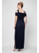 Cold-Shoulder Cowlneck Dress with Cascade Skirt Alex Evenings 132902