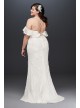 Cold Shoulder Ruffled Sleeve Wedding Dress Galina 4XL9WG3954