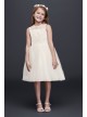 Corded Lace Flower Girl Dress with Tulle Skirt  OP228