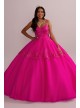 Corded Lace Quince Ball Gown with Bolero Fifteen Roses FR2112