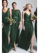 Corded Lace and Mesh Long Bridesmaid Dress  F19954