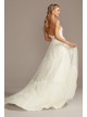 Corset Bodice Tiered Chiffon A-Line Wedding Dress Melissa Sweet MS251209