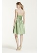 Cotton Sateen Short Strapless Ruched Dress  83312