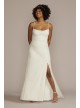 Cowl Neck Plus Size Wedding Gown with Open Back DB Studio 9SDWG1055