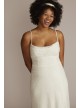 Cowl Neck Plus Size Wedding Gown with Open Back DB Studio 9SDWG1055