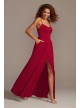 Crepe-Back Satin Spaghetti Strap Bridesmaid Dress  F20095