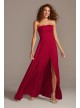 Crepe-Back Satin Strapless Bridesmaid Dress  F20097