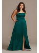 Crepe-Back Satin Strapless Bridesmaid Dress  F20097