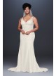 Crepe Embroidered Plus Size Mermaid Wedding Dress  Collection 9WG3875