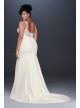 Crepe Embroidered Plus Size Mermaid Wedding Dress  Collection 9WG3875