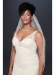 Crepe Embroidered Plus Size Mermaid Wedding Dress  Collection 9WG3875