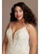 Crepe Mermaid Trumpet Plus Size Wedding Dress  9SWG866