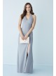 Crepe Plunging V-Neck Tank Sheath Dress with Slit Jump 11032