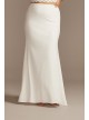 Crepe Sweep Train Plus Size Wedding Separate Skirt DB Studio 9DS150829