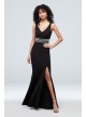 Crepe Tank Sheath V-Neck Dress with Beaded Waist Speechless C40931DNE