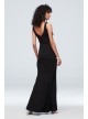 Crepe Tank Sheath V-Neck Dress with Beaded Waist Speechless C40931DNE