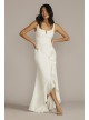 Crepe Tank Sheath Wedding Dress with Ruffle Skirt DB Studio SDWG1052