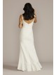 Crepe Tank Sheath Wedding Dress with Ruffle Skirt DB Studio SDWG1052