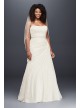 Crinkle Chiffon Draped Plus Size Wedding Dress  Collection 9V3540