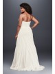 Crinkle Chiffon Draped Plus Size Wedding Dress  Collection 9V3540