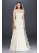 Crinkle Chiffon Wedding Dress with Draping  Collection V3540