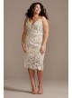 Crochet Lace Overlay Midi Plus Size Dress DB Studio 9SDWG0773