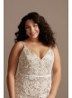 Crochet Lace Overlay Midi Plus Size Dress DB Studio 9SDWG0773