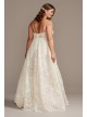 Crystal Bead Double Strap Plus Size Wedding Dress  9SWG840