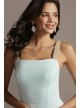 Crystal Crossed Straps Dress with Cowl Back Betsy and Adam A23386