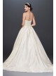 Crystal Encrusted Mikado Ball Gown Wedding Dress  CWG791