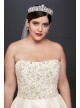 Crystal Encrusted Mikado Plus Size Wedding Dress  8CWG791