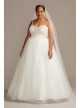 Crystal Floral Bodice Plus Size Wedding Dress  Collection 9WG3996