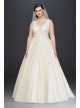 Cummerbund Satin Plus Size Wedding Dress  Collection 4XL9V3848