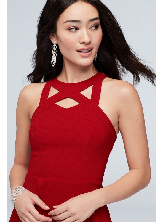 Cutout Neckline Racerback Dress with Pockets Speechless D74484GKW