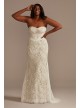 Detachable Sleeves Plus Size Lace Wedding Dress DB Studio 9WG4020