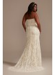 Detachable Sleeves Tall Plus Lace Wedding Dress DB Studio 4XL9WG4020