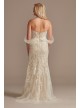 Detachable Sleeves and Train Tall Wedding Dress  4XLLSSWG881