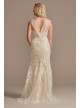 Detachable Sleeves and Train Tall Wedding Dress  4XLLSSWG881