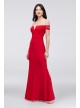 Double-Strap Off-the-Shoulder Jersey Sheath Dress Xscape 408X