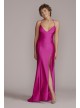 Double Strap Plunging Sheath Prom Gown Jules and Cleo WBM2899