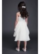 Draped Swag Skirt Chiffon Flower Girl Dress  OP262